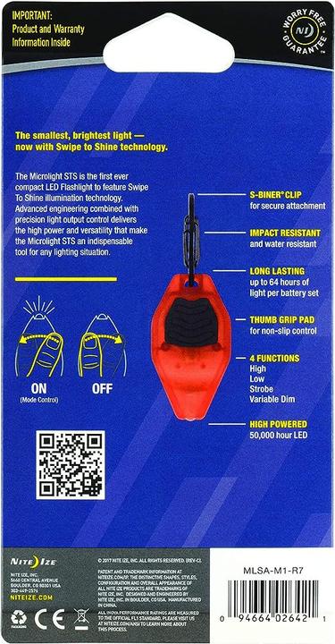 Actual product image Nite Ize Inova® Microlight STS (16 lm)
