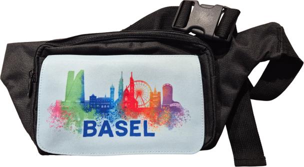 CreaDiva Hüfttasche Basel - Skyline schwarz