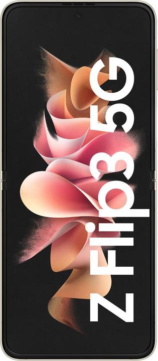 Actual product image Samsung Galaxy Z Flip3 5G EU (128 GB, Cream, 6.70", SIM + eSIM, 12 Mpx, 5G)