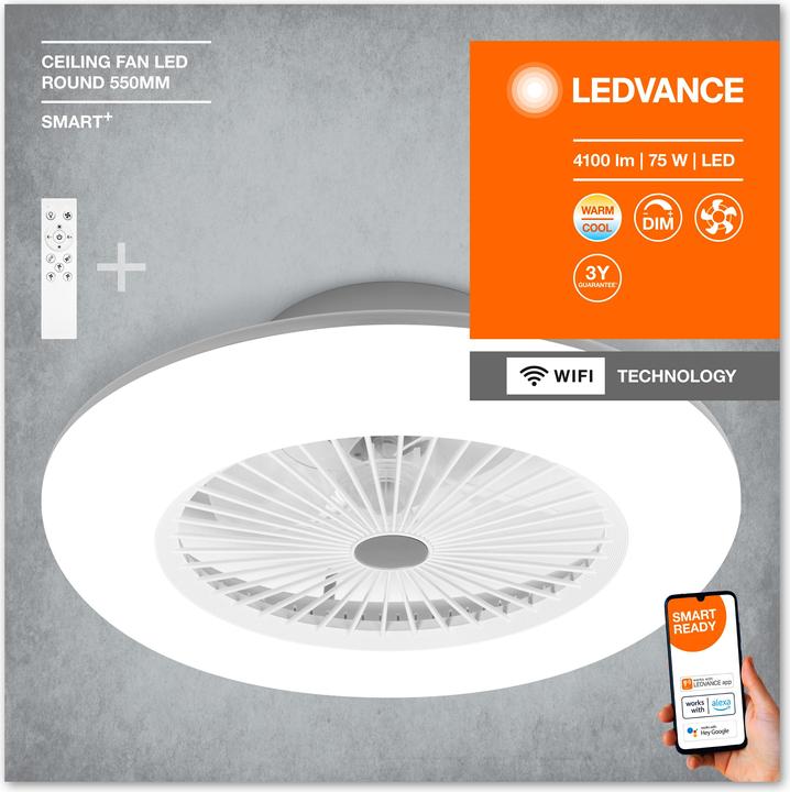 Actual product image Ledvance Smart WiFi Fan (3050 lm)