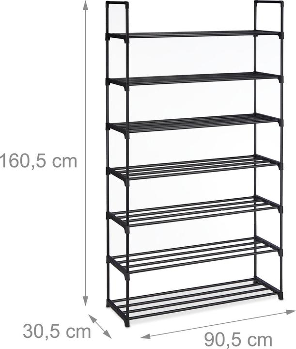 Productafbeelding Relaxdays Schoenenrek (90,5 x 30,5 x 160,5 cm)