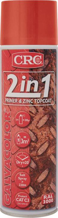 Image du produit CRC Peinture antirouille 2-en-1 (500 ml, Bleu de sécurité)
