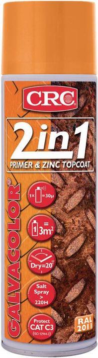 Image du produit CRC Peinture antirouille 2-en-1 (500 ml, Bleu de sécurité)
