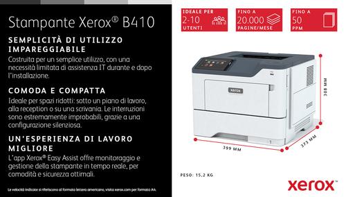Productafbeelding Xerox B410 A4 47PPM 1200DPI 1GB (Laser, Zwart-wit)