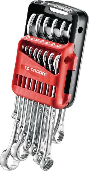 Actual product image Facom Combination wrench set (19 mm, 12 mm, 24 mm, 14 mm, 22 mm, 16 mm, 10 mm, 18 mm, 7 mm, 17 mm, 11 mm, 15 mm, 8 mm, 13 mm)