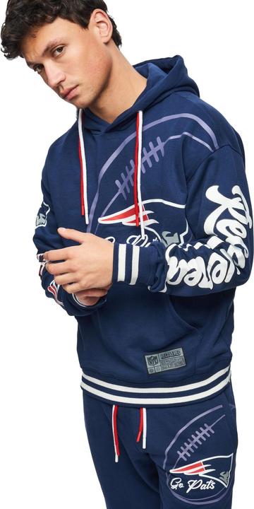 Immagine prodotto Recovered Re:covered Felpa con cappuccio in pile - PATCHES New England Patriots - 3XL (3XL)