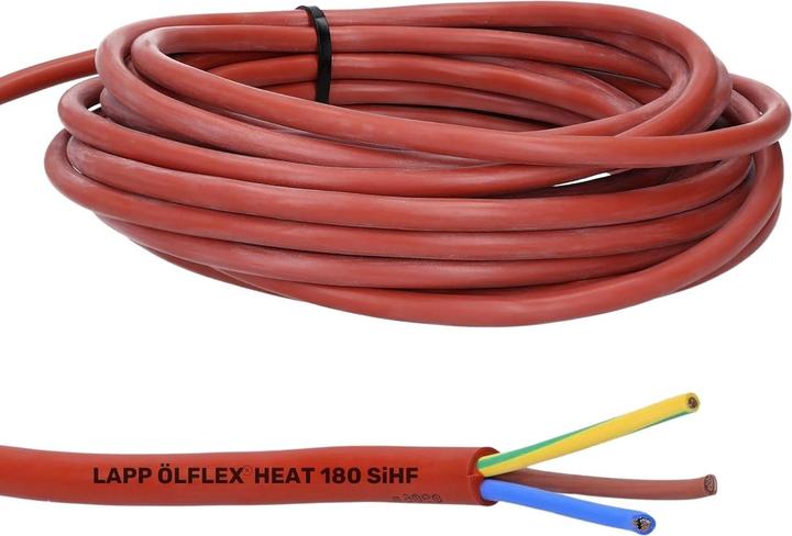 Immagine prodotto Lapp 10 metri 0046002 Cavo in silicone Ölflex Heat 180 3x0,75 mm² I Cavo in silicone I Cavo per (10 m)