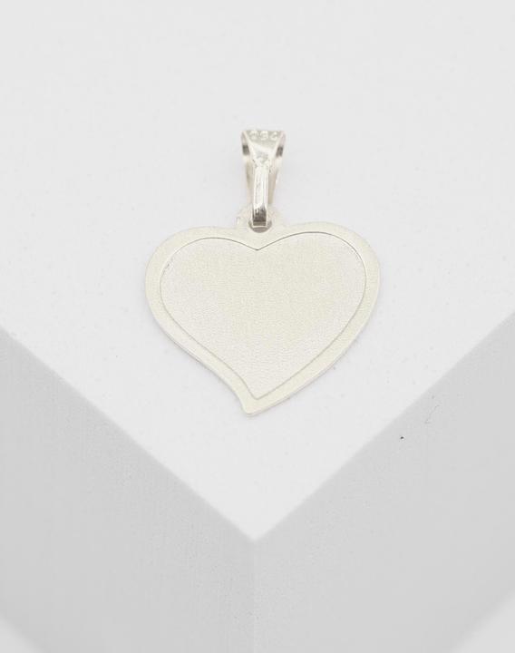 Immagine prodotto Muau Piastra d'incisione cuore (Oro bianco 750)