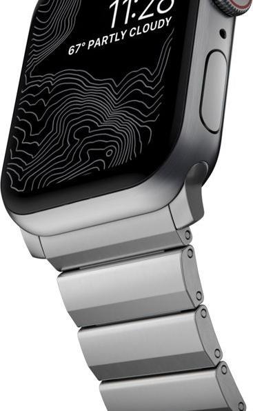 Actual product image Nomad Strap Titanium Silver V2 42/44/45/49mm (35 mm, Titanium)