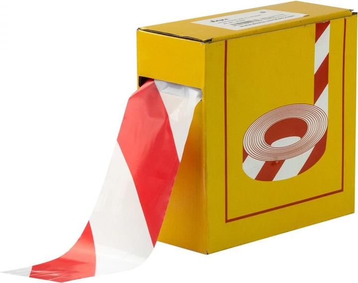 Produktbild Dema Absperrband 500 m rot/weiss