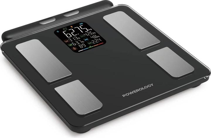 Powerology 8-Electrode Smart Body Analyzer Scale Composition with Digital Screen Display