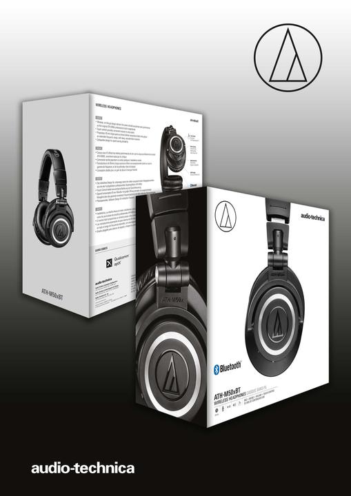 Produktbild Audio-Technica ATH-M50xBT (40 h, Kabellos)