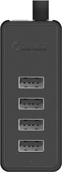 Produktbild Orico W5P-30 USB to 4x USB 2.0 Hub Adapter (black) (USB-C, 4 Ports)