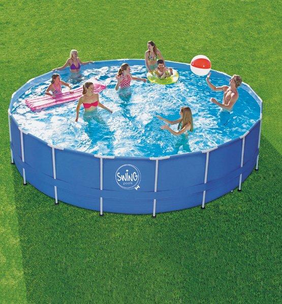 Actual product image Swing Metal frame pool (457 x 122 cm)