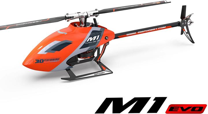 Actual product image OMP Hobby Helicopter M1 EVO Flybarless, 3D, Orange BNF