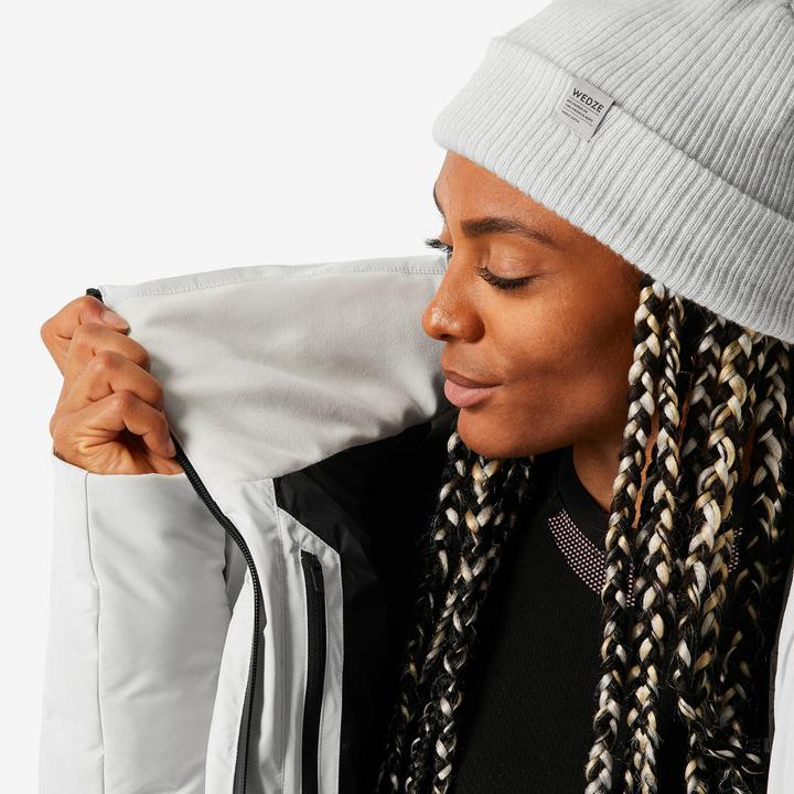 Produktbild Wedze Skijacke Damen wattiert warm und wasserdicht - Warm 900 beige (L)