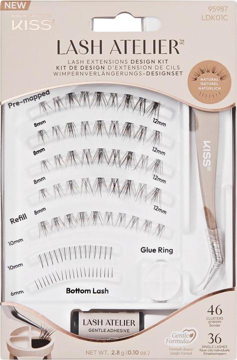 Actual product image KISS Lash Atelier Design 01 False Eyelash Set (Artificial eyelashes)