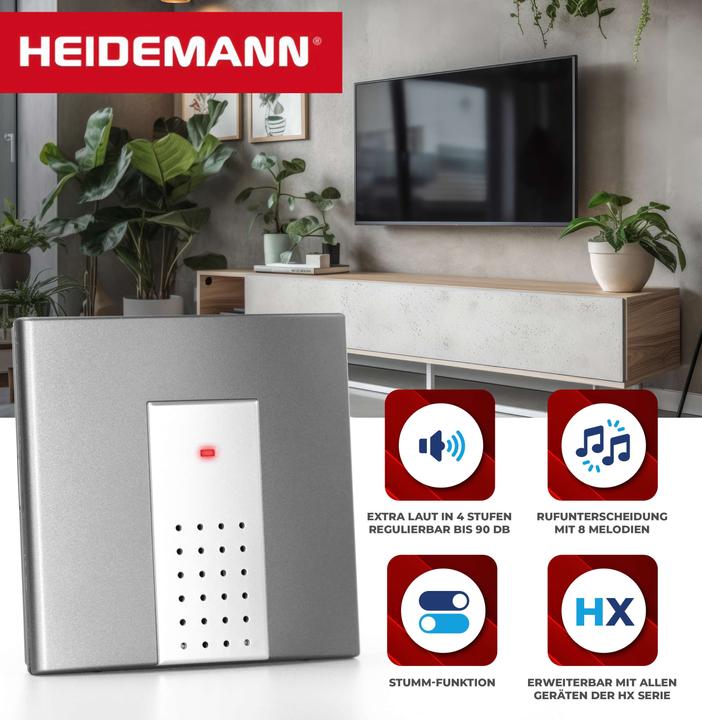 Actual product image Heidemann Radio chime set HX Square (Wireless)