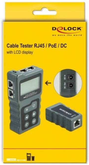 Produktbild Delock Netzwerktester RJ45 und PoE