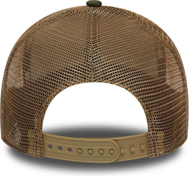 Actual product image New Era Adjustable Trucker Cap - Brand Patch Olive