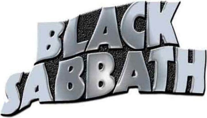 Black Sabbath Welliges Logo Abzeichen Metall