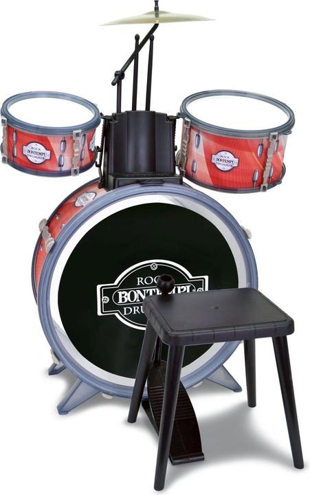 Actual product image Bontempi Drums red/black with chair