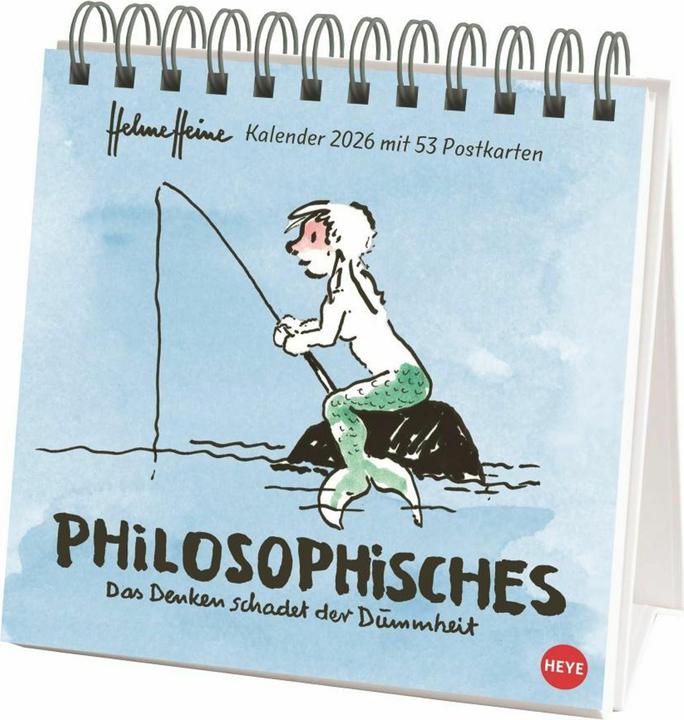 Produktbild Helme Heine: Philosophisches Premium-Postkartenkalender 2026 (Harter Einband, Deutsch)