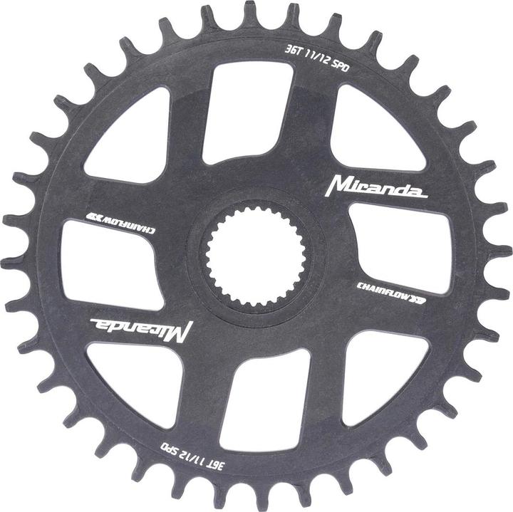 Actual product image Miranda Chain top Bosch 4 36T D1 47.5 mm aluminum black