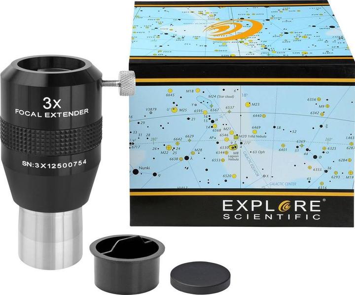 Actual product image Explore Scientific 0218760 3x 31.7 mm Focal Extender (17.1 - 31.7 mm)