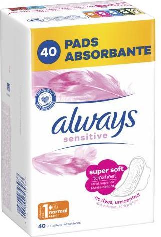 Produktbild Always Sensitive Normal Plus (40 x)