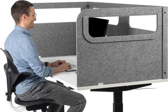 Actual product image Bakker Elkhuizen protective wall u-shape light grey