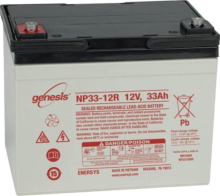 Produktbild Hawker Energy Hawker Genesis NP33-12R 12V, 33,0AH, Abmessungen 195 x 132 x 155mm, VdS-Nr.: G106044 (12 V)
