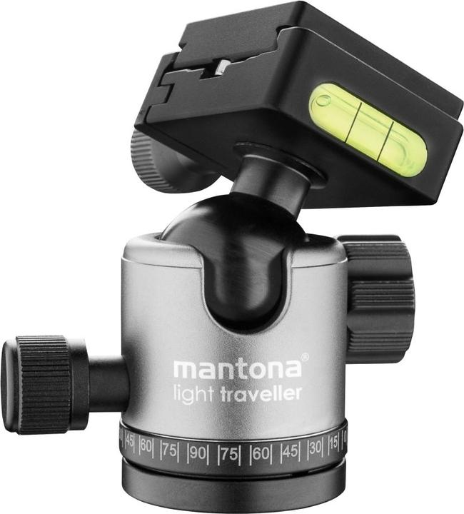 Produktbild mantona light traveller Reisestativ schwarz/grau (Metall)