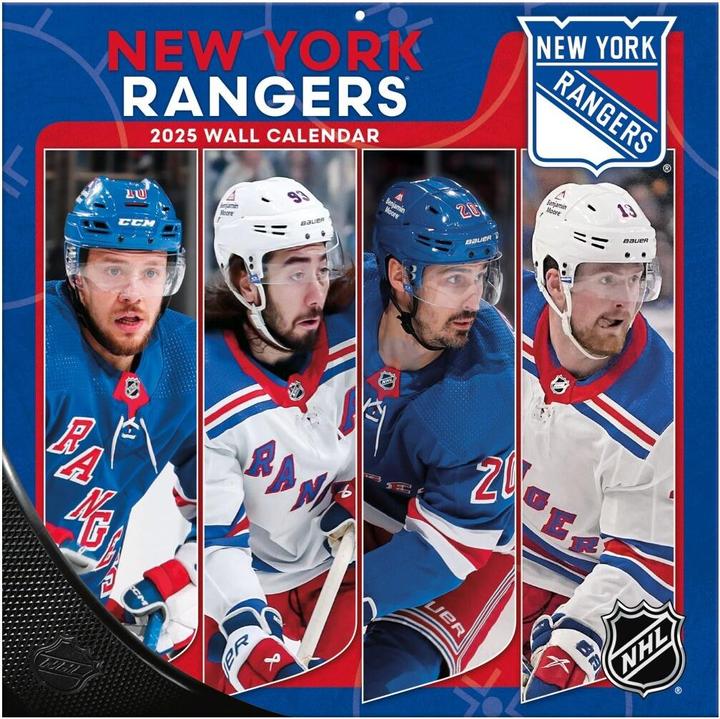 Image du produit NHL - New York Rangers- Calendrier mural d'équipe 30,5 x 30,5 cm 2025 (30,5 x 30,5 cm, Français, Italien, Espagnol, Allemand, Anglais)
