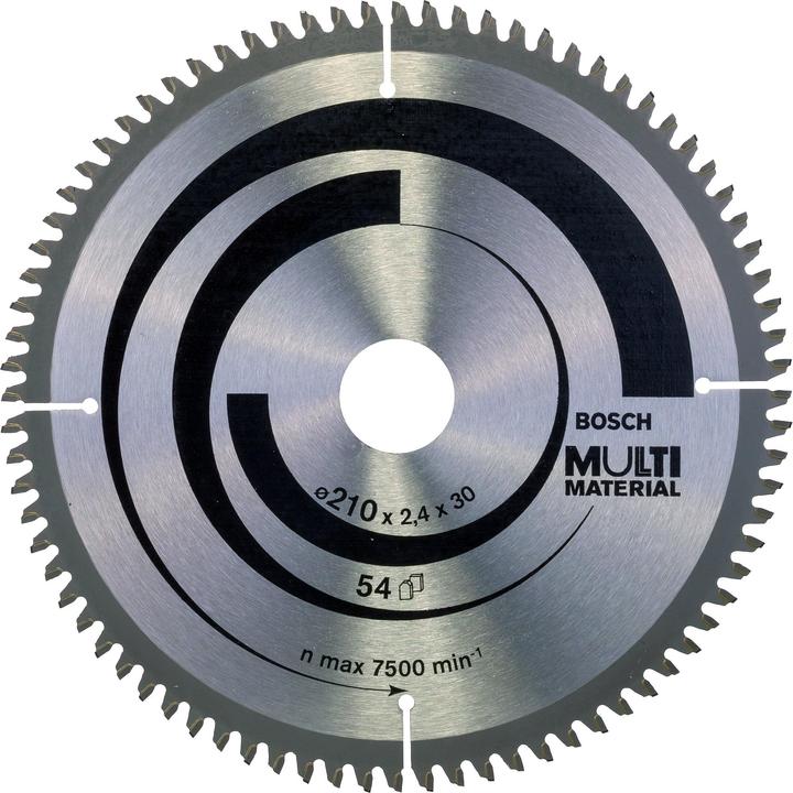 Bosch Professional Zubehör PRO Multi Material Kreissägeblatt, 210 x 2,5 x 30 mm