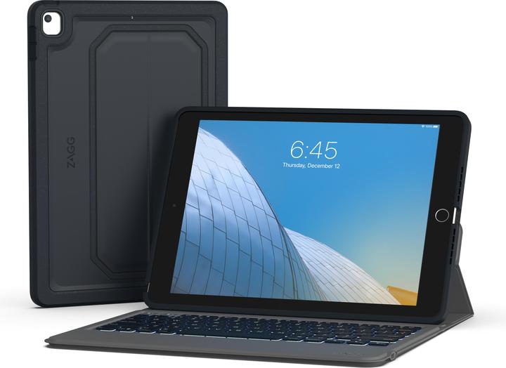 Produktbild Zagg Keyboard-Rugged Messenger-Apple-iPad 10.2-KB-Charcoal-Nordic, Apple, iPad, Black, 25.9 cm (10.2 (iPad)