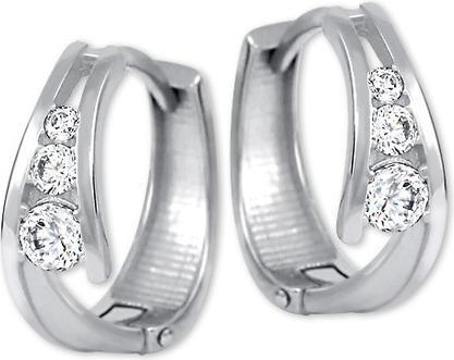 Brilio Gold earring rings with crystals 239 001 00800 07