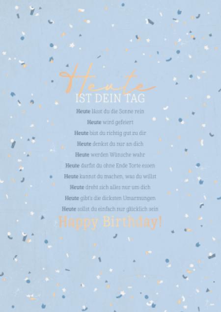 Actual product image Birthday card Today is your day - Maxi Card A4 (1 pcs.)