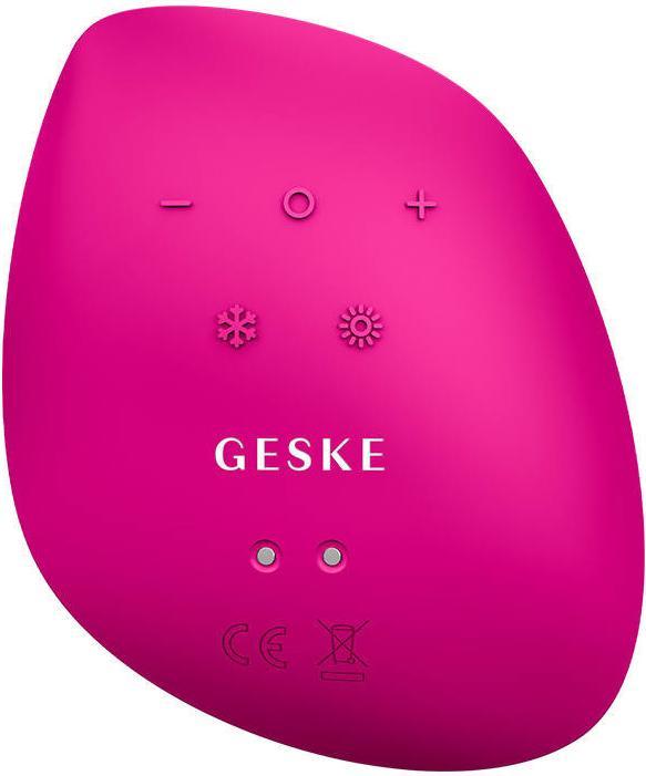 Actual product image Konjac Sponge Soniczny masażer do twarzy Cool & Warm 9w1 Geske z Aplikacją (magenta)