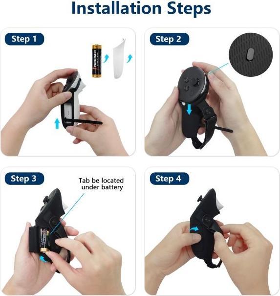 Image du produit AMVR Meta Quest 3 / 3S Controller Silikon Griff Abdeckung kurz