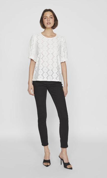 Actual product image Vila Round neck top with short sleeves (L)
