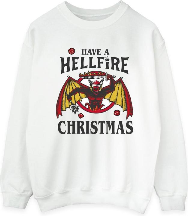 Netflix Stranger Things Hellfire Christmas Sweatshirt (4XL)