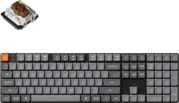 Produktbild Keychron K5 Max QMK/VIA kabellose mechanische Tastatur mit weisser Hintergrundbeleuchtung und (US, Kabellos, Kabelgebunden)