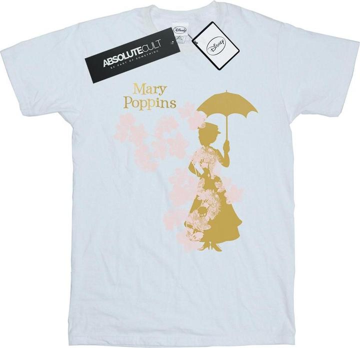 Disney Mary Poppins Floral Silhouette TShirt (XL)