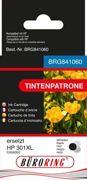 Produktbild Büroring Tintenpatrone 301XL, ersetzt HP CH563EE, ca. 620 Seiten, schwarz