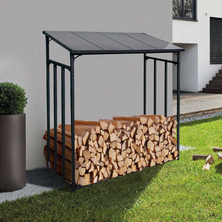Produktbild Toboli Kaminholzregal (185 x 70 x 185 cm)