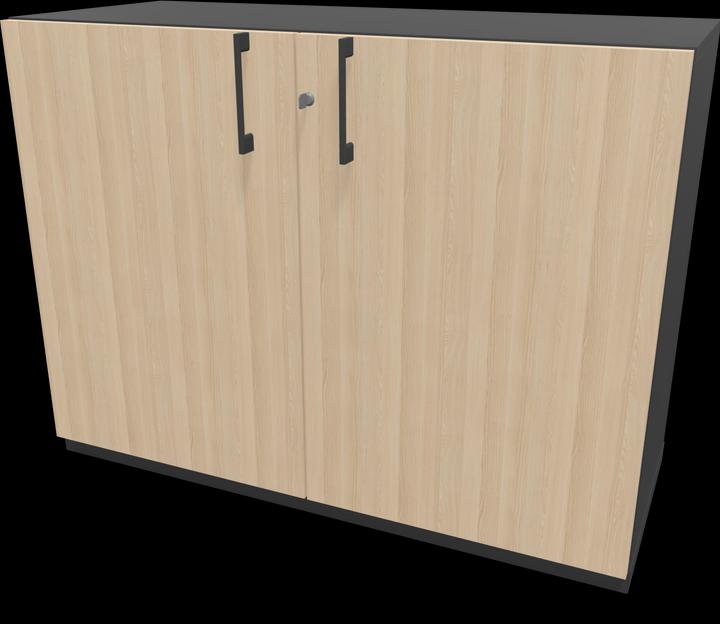 Eschendekor sandbeige mit Struktur, Dunkelgrau