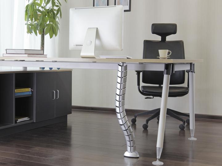 Produktbild equip Doppel-Kabelführung 73cm für Untertischmontage grau (Kabelkanal, 6.30 cm)