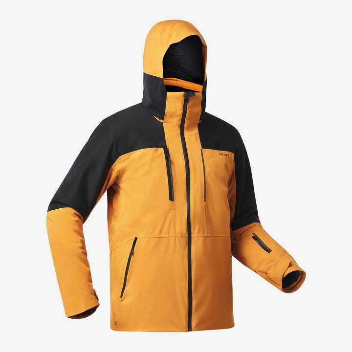 Produktbild Wedze Skijacke Herren wasserdicht und strapazierfähig - 500 camel/schwarz (M)