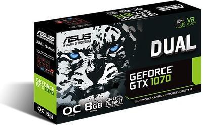 Produktbild ASUS GeForce DUAL GTX 1070 O8G (8 GB)